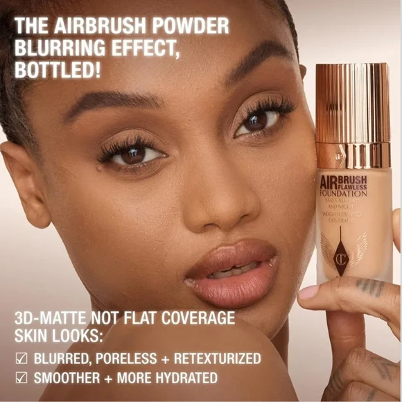 Charlotte Tilbury Airbrush Flawless Matte Foundation – Shade 12 Neutral - Picture 4 of 4